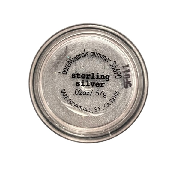BareMinerals Sterling Silver Glimmer Loose Eyeshadow Shimmer Discontinued NWOT - Picture 1 of 5